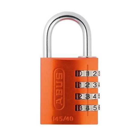 Abus Abus: 145/40 C Aluminum Orange 4-Dial Resettable ABS-14542